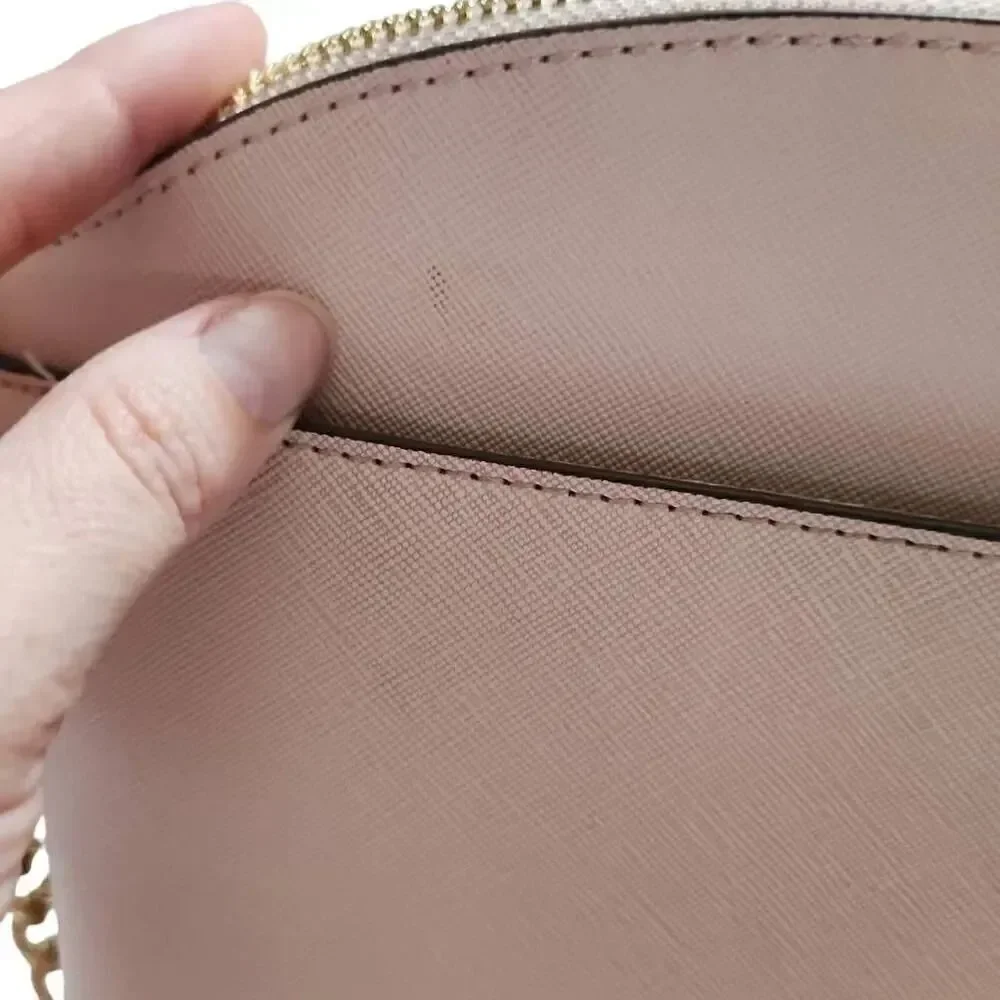 Anne Klein Ladies Pink, Gold & Tan Shoulder Bag